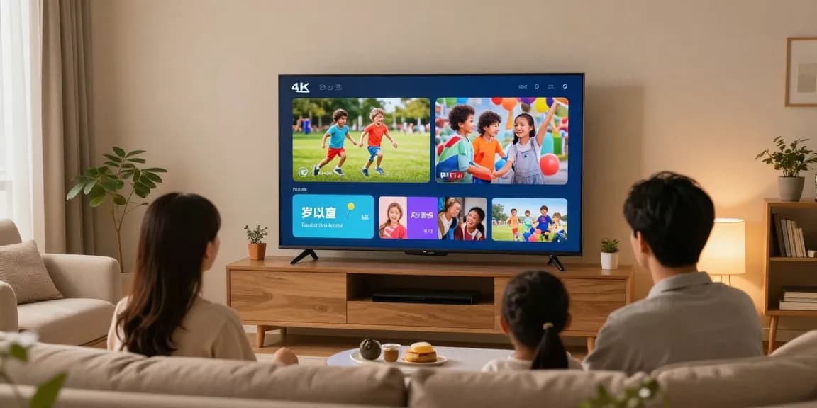 IPTV UK family enjoying local service in their trusted home entertainment