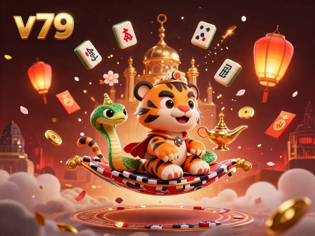 Experience thrilling gameplay with v79, featuring vibrant 3D casino characters and elements bursting with energy and excitement.