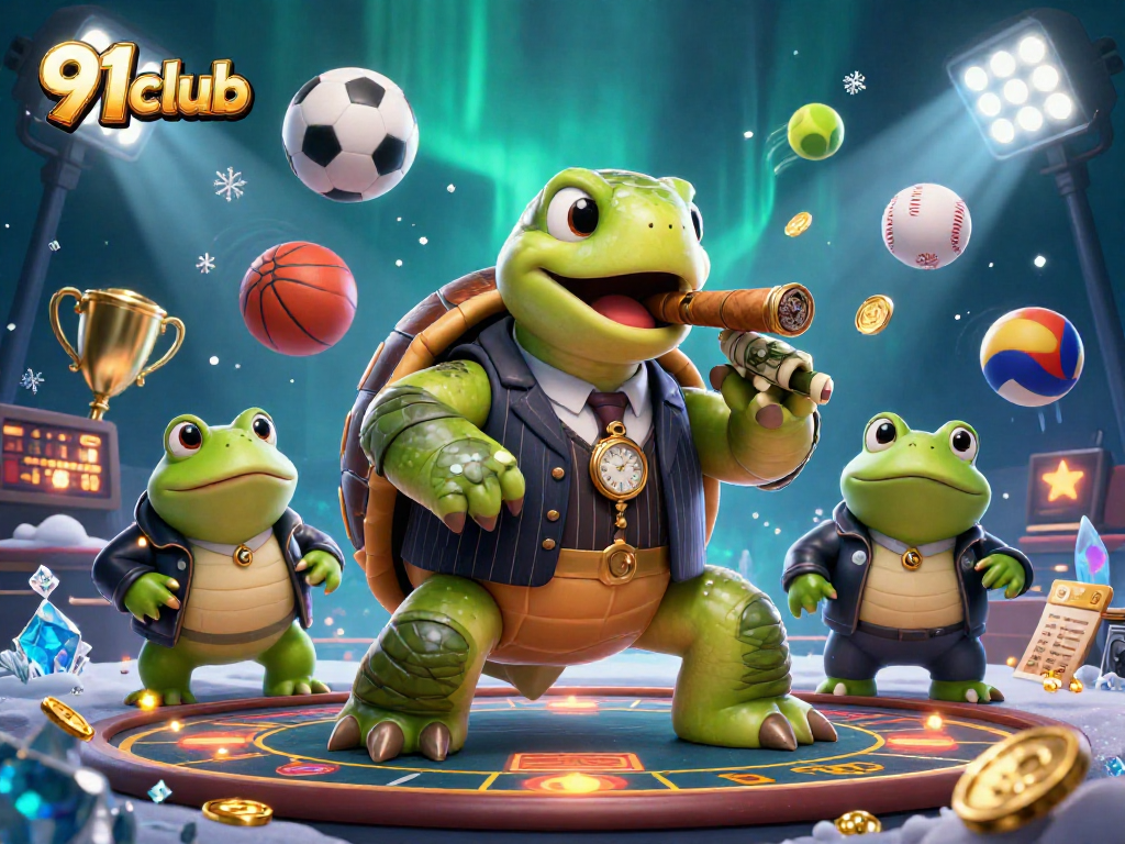 Engage in thrilling betting adventures with 91club's vibrant casino scene featuring unique characters and dynamic elements.