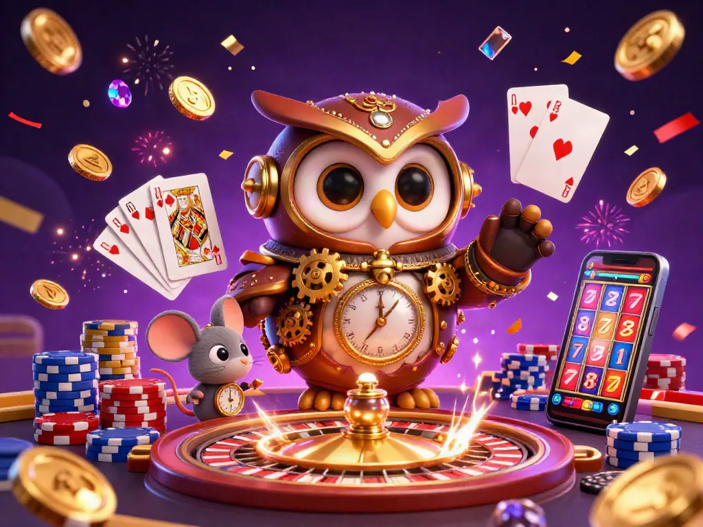 Experience thrilling gameplay at net88 with a dynamic 3D casino scene featuring exciting game elements.