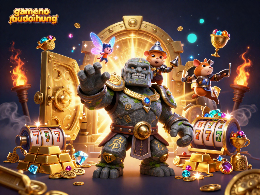 Experience winning thrills with gamenohudoithuong in this vibrant 3D casino scene.