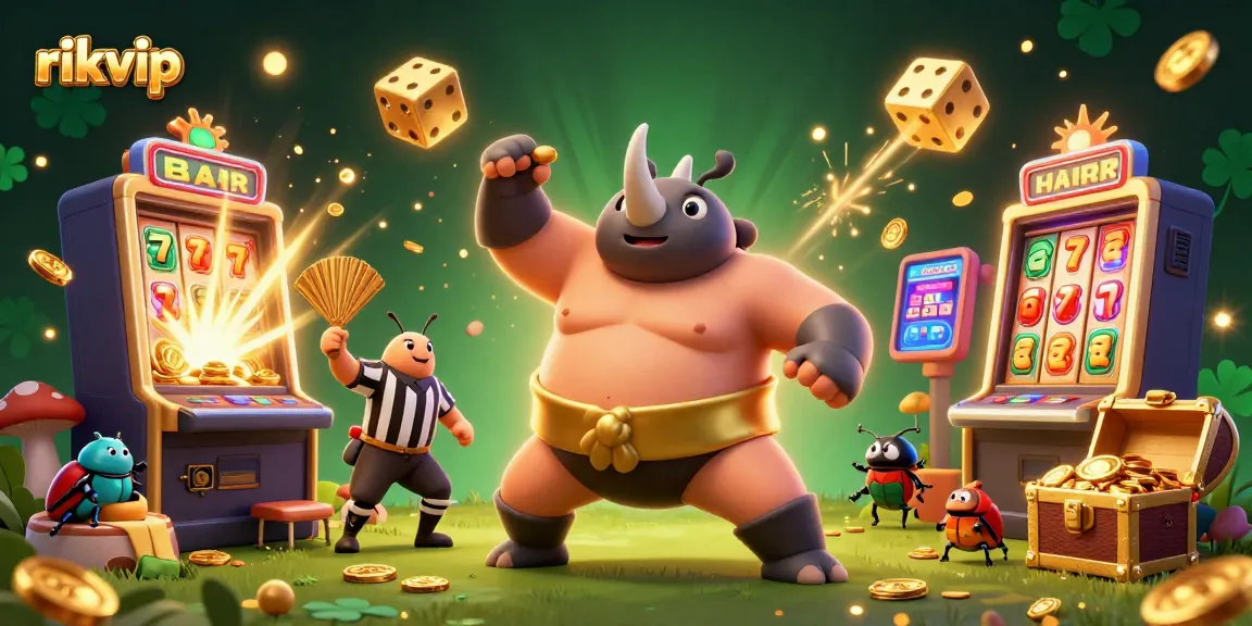 Experience thrilling wins at rikvip's vibrant casino world with animated characters and dynamic games.