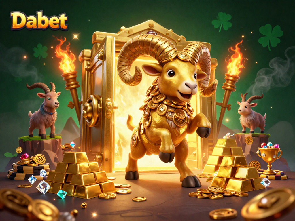 Dabet bettors enjoy thrilling gaming experiences surrounded by massive golden riches and vibrant elements.