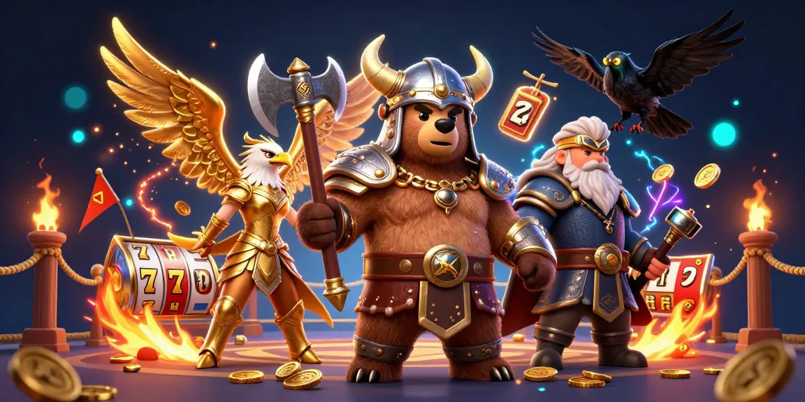 Experience thrilling excitement with link slot gacor and dynamic betting tokens amidst detailed character action.