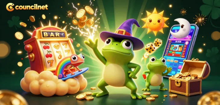 Experience the excitement of councilnet with a spectacular jackpot explosion from a dynamic 3D casino scene.
