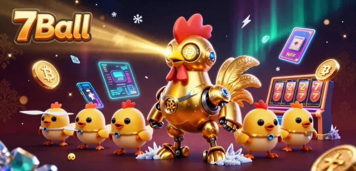 Engage in thrilling games at 7Ball with vibrant visuals and crypto elements.