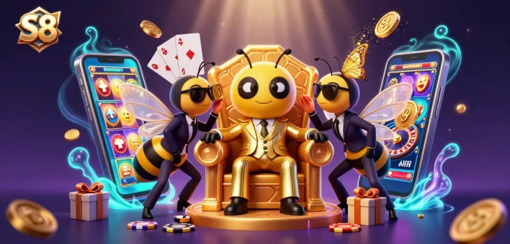 S8 engages players in thrilling gambling adventures with vibrant slot games and dynamic characters.