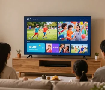 IPTV UK family enjoying local service in their trusted home entertainment