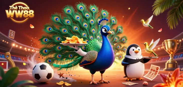 Place successful bets with Thể Thao WW88 featuring dynamic sports elements and colorful characters.